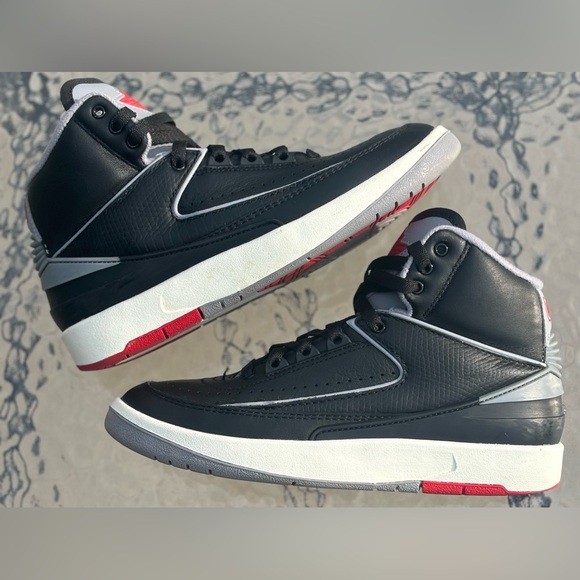 JORDAN 2 RETRO GS 'BLACK CEMENT' 5Y Women’s Size 6.5 Men’s Size 5 - Picture 6 of 12